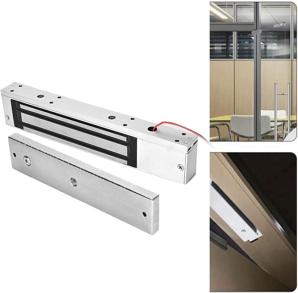 DC 12V Electromagnetic Lock 280kg Holding Force Single Door Electric Magnetic with LED Light,Integrated Electric Magnetic Lock Suitable for Wooden Doors Metal Doors - Image 5