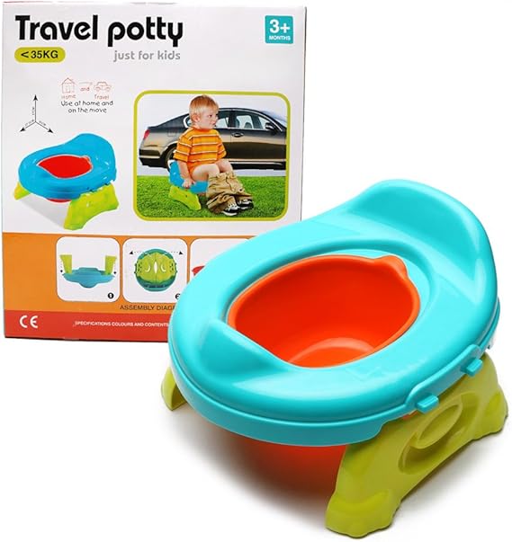 WISHTIME Baby Toilet Training Travel Potty 2 in 1 Comfortable Seat