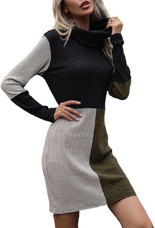 Party Dresses Women Slim Long Sleeve Package Hip Festival Fit Mixed