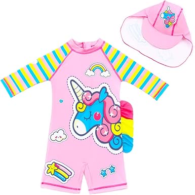 unicorn rash guard swimsuit