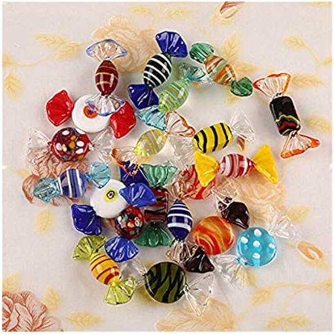 Uteruik Vintage Candy Ornament Glass Sweets Wedding Xmas Party