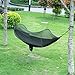 isYoung Hammock with Mosquito Net Parachute Fabric Hammock Net, Durable and Portable, Suit for 2 Persons, Tree Tent, Outdoors (Black)