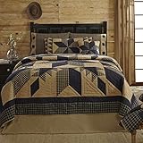 Dakota Star Primitive Country Patchwork King Quilt 105