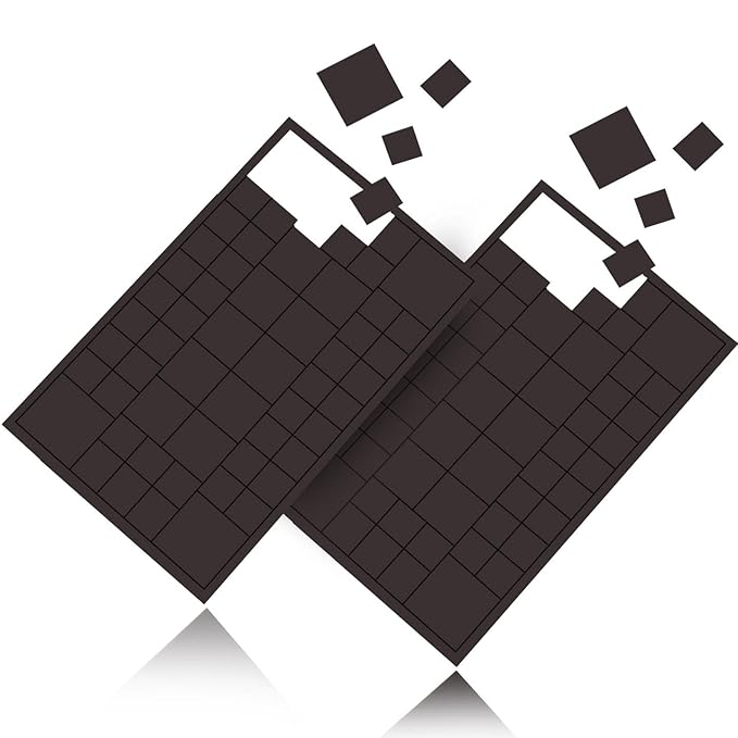 Reorda 116 Stück selbstklebende Magnet Plättchen - Optimierte Magnetstärke I Individuell zuschneidbare Magnetplättchen für Po