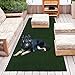Sweethome Meadowland Collection Indoor and Outdoor Green Artificial Grass Turf Runner Rug 3'0