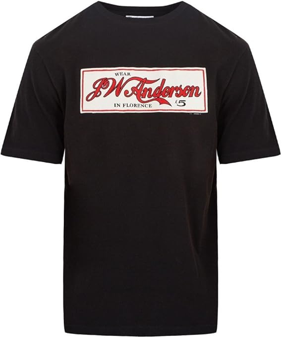 Amazon Co Jp J W アンダーソン Jw Anderson メンズ トップス ｔシャツ Logo Print Cotton Jersey T Shirt 並行輸入品 服 ファッション小物
