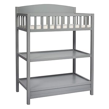 changing table with shelves