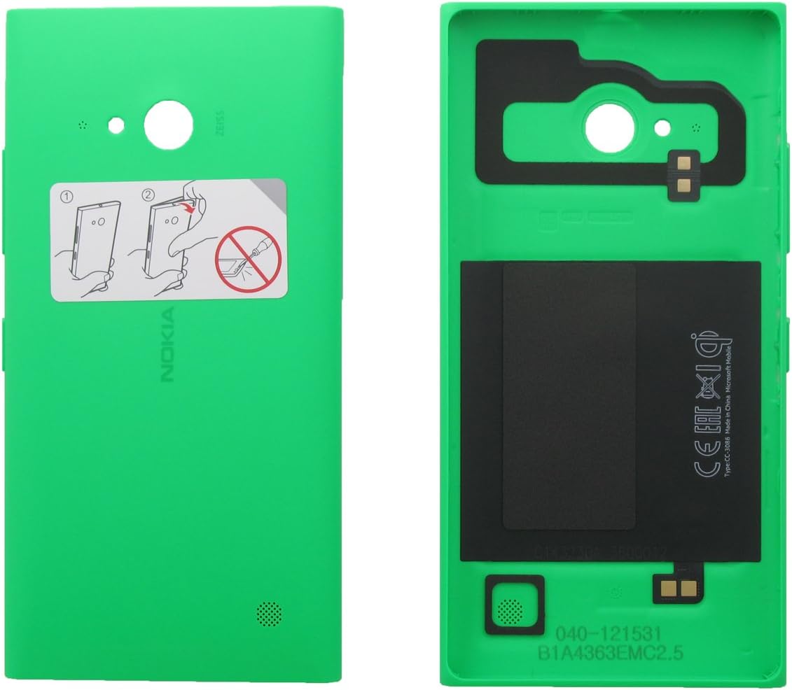 Nokia Genuine Lumia 735 Bright Green Battery Cover with Qi - 02508B1
