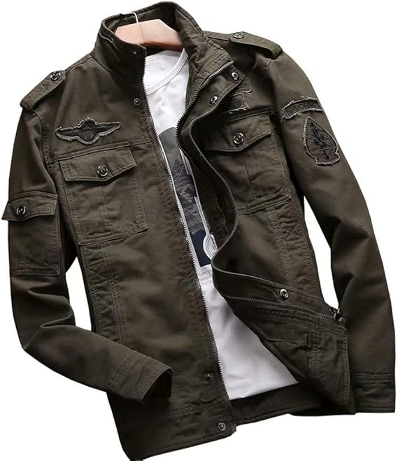 Amazon Tenflow ミリタリージャケット フィールドジャケット メンズ フライトジャケット アウター ブルゾン アメカジ カジュアル お兄系 コート ジャケット 通販