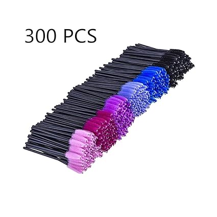 300 PCS Einweg Wimpernbürste Wimpernbürstchen für Wimpernverlängerung Mascara Wand Make-up Tool