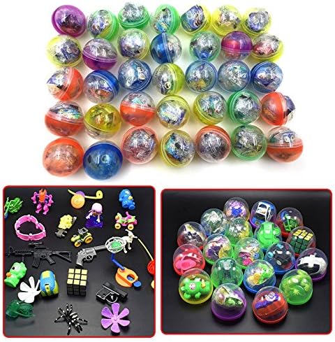 JWBOSS 30PCS Toy Filled Capsules as Surprise Eggs for Kids | Machine Toys Grabber | Birthday Return Gifts for Children | Party Games Vending Claw Pinata | Candy Grabbing