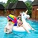 QOOLSHOW Giant Inflatable Unicorn Pool Float with Wings, Alicorn/Pegasus Beach Floats, Swim Party Toys, Pool Island, Summer Pool Raft Lounge for Adults & Kids