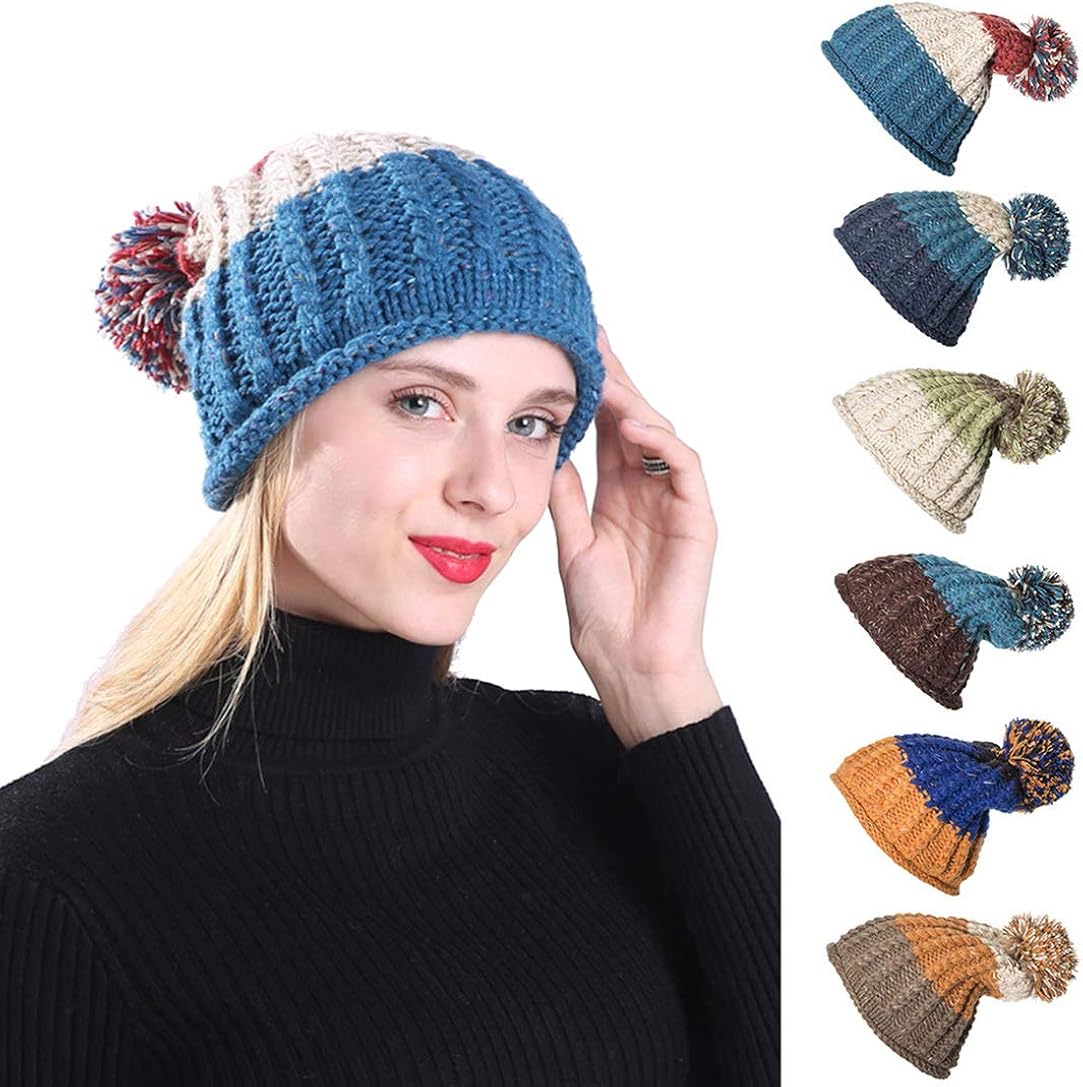 plain bobble hats