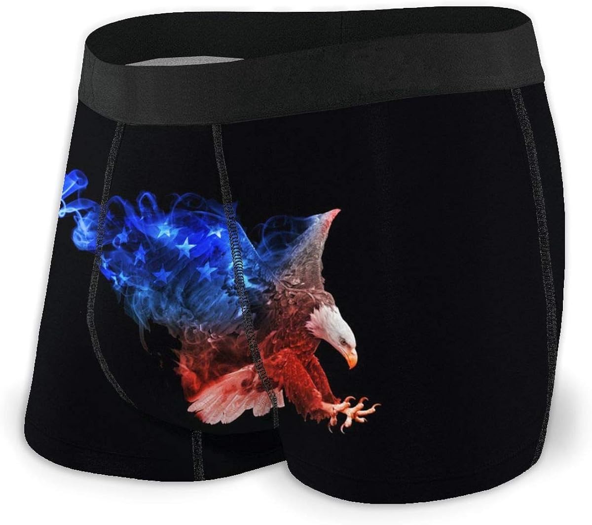 Bald Eagle with American Flag Men's Stylish Underwear Print