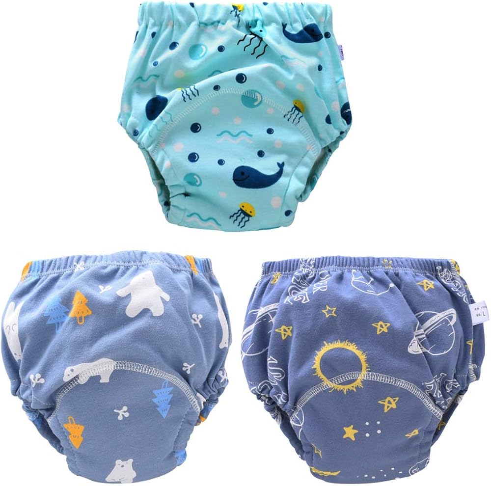 Qingzhuan Toddler Potty Training Underpants Soft Cotton Underwear for