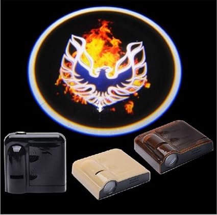 Bestmy Firebird Logo 2 piezas inalámbrico coche LED puerta ...