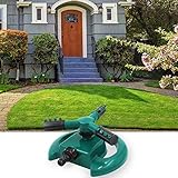 Lawn Sprinkler by DigHealth(TM), Premium Quality ABS Base, Durable Automatic Rotary Three Arm Sprinkler Heads, Watering Entire Lawn And Garden Without Oscillating Systems Waste