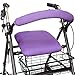 Top Glides Playful Purple Universal Rollator Walker Seat and Backrest Covers (Purple)