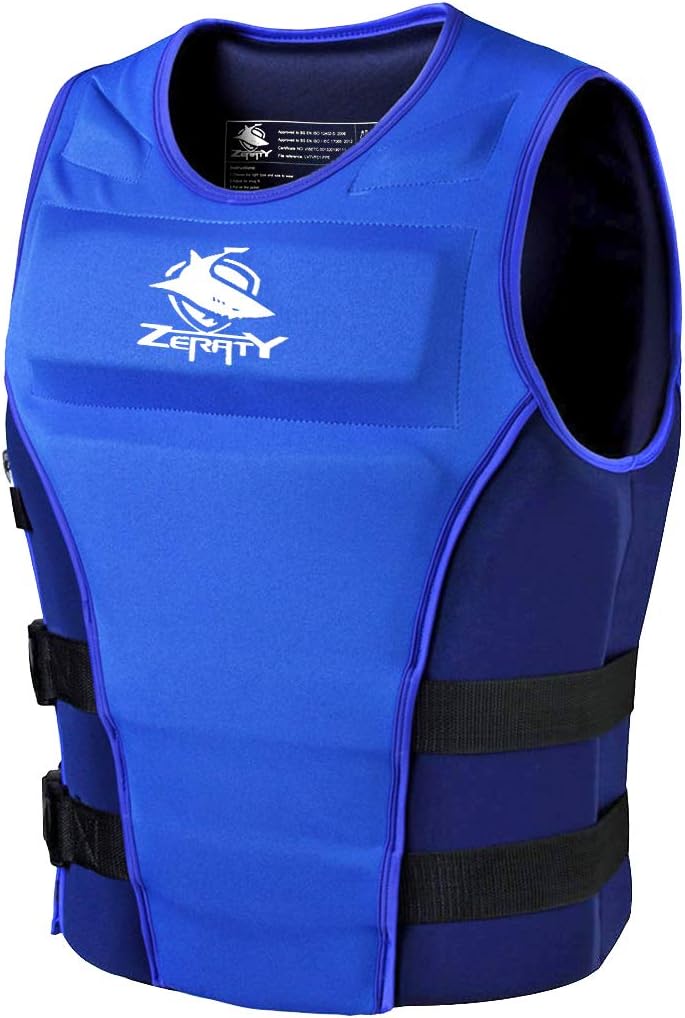 Zeraty Men Life Jacket Impact Vest Buoyancy Swimming Vest Life Jackets for Adult