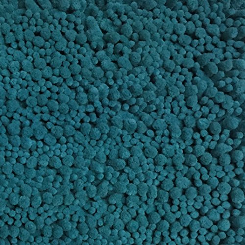 Raphael Rozen Elegant Bath Set of 2 Microfiber Shag Bath Mat, Non slip Backing, Ultra Soft, Extremely absorbent and Fast Drying. Durable, Easy Cleaning, Machine Washable. 5 Turquoise 21"x34"