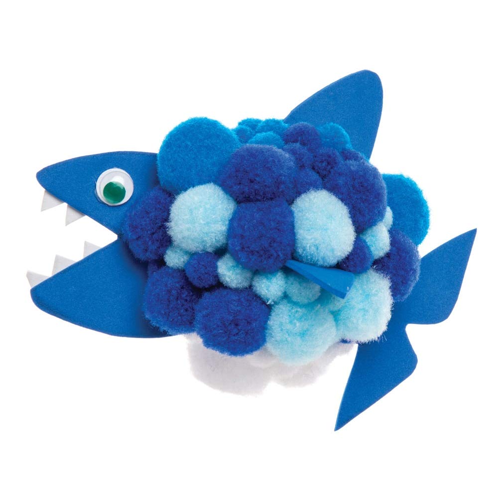 Baker Ross AW363 Ocean Colours Pom Value Pack of 200, Assorted - Image 3