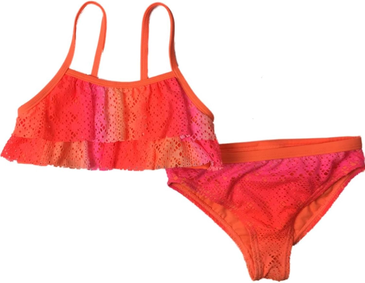 orange and pink swimsuit