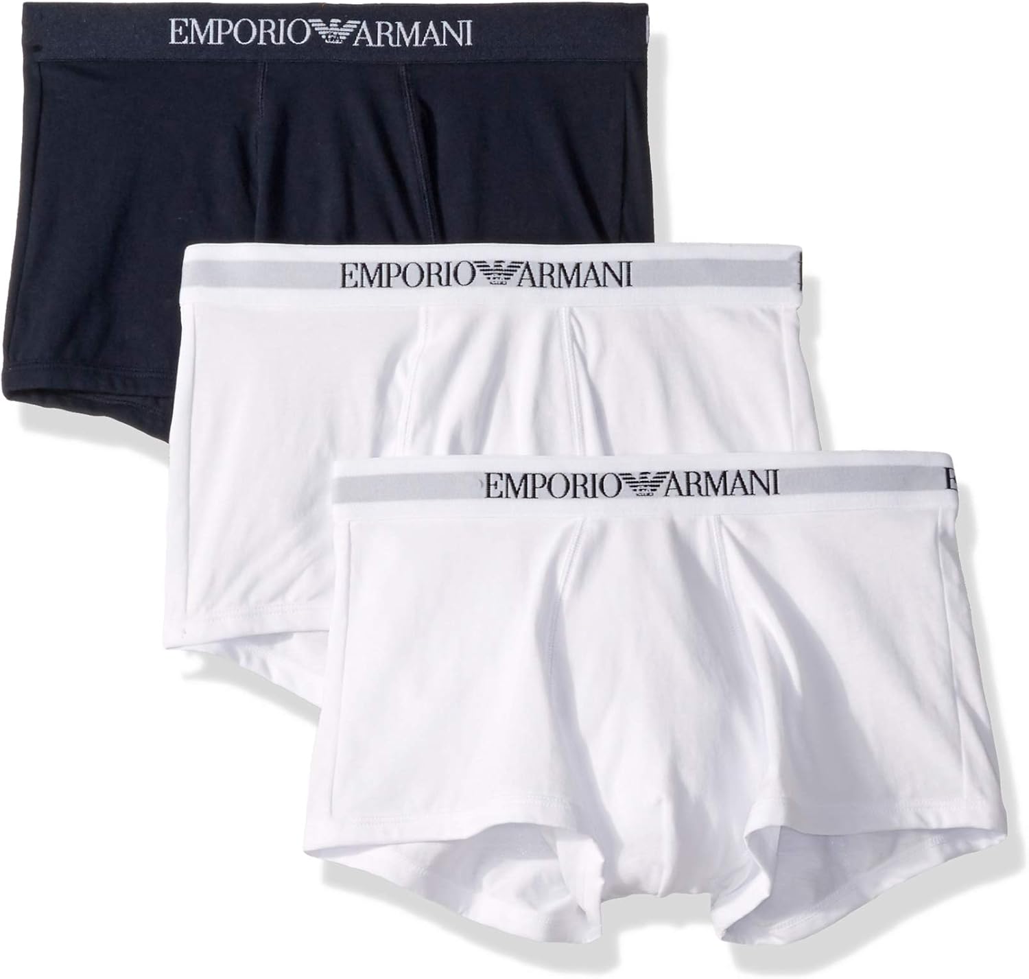Emporio Armani Men's 3-Pack Cotton Trunks: Clothing