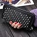 OURBAG Cool Fashion Women Punk Style Spike Handbag Rivet Studded Long Wallet Phone Bag Black Medium