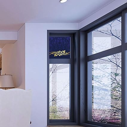 Amazon Com Aluon Vinyl Window Film Navy Blue Decor Work Well In