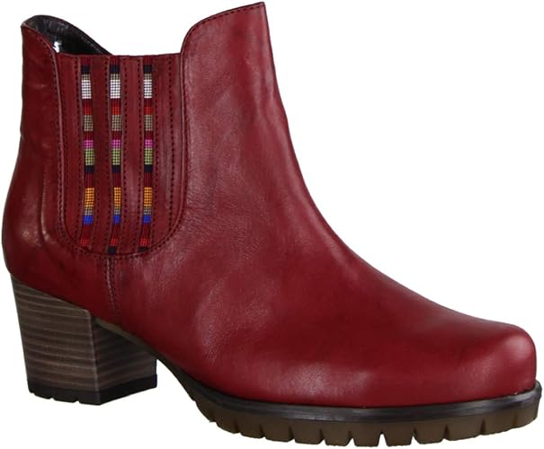 gabor red ankle boots