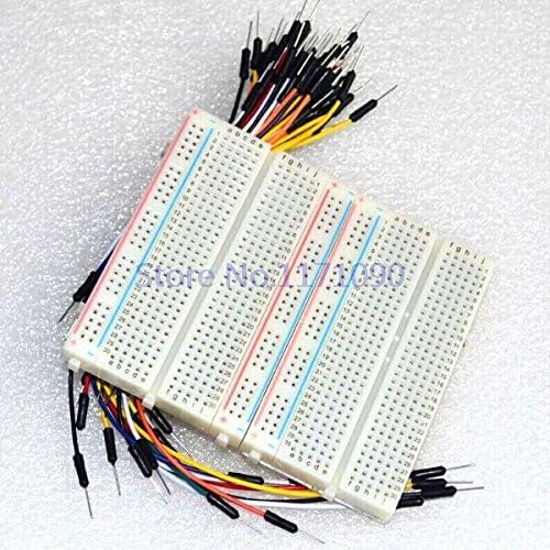 DIYUKMALL 1 Pcs 750-Point Board Experiment Breadboard(protoboard) +1 Pcs Jumper Wires Uno r3,Aega 2560,Due,Raspberry Pi