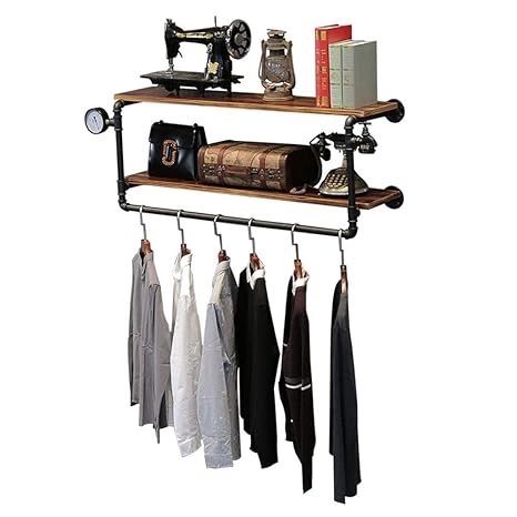 Amazon Com Jiaying Coat Rack Industrial Coat Rack Shelf Wall