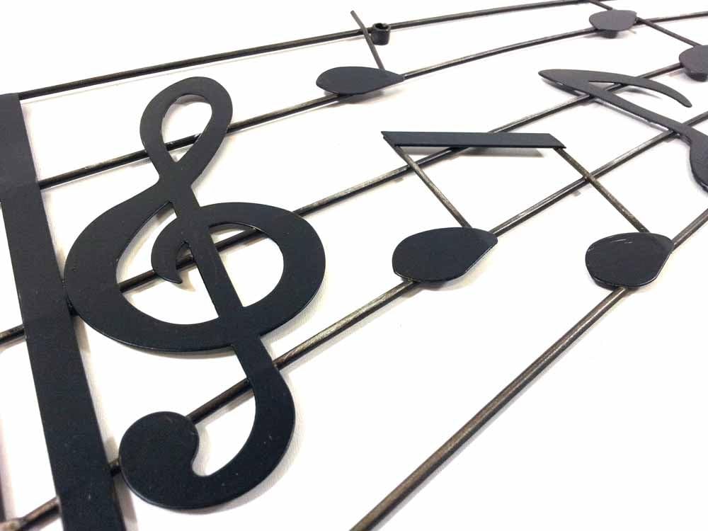 SK NEW Metal Wall Art Décor - Lightweight Scroll - Music Sweep Score - Image 4