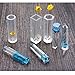 Jetloter 10 PCS DIY Liquid Resin Molds with 100 PCS Screw Eye Pins for Making Jewelry Necklace Pendant Charm Tools Accessories