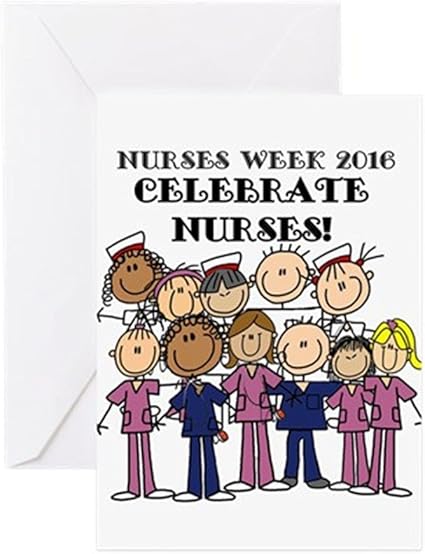 Cafepress Lot De Cartes De Vœux Pour Infirmiere Inscription Stick Figurine Carte D Anniversaire Mat Amazon Fr Fournitures De Bureau