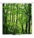 goodbath Forest Tree Shower Curtain, Nature Theme Waterproof Polyester Fabric Bathroom Bath Curtains, 72 x 72 Inch, Green Brown