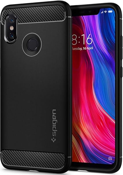 Xiaomi Mi 8 Lite Spigen Rugged Armor Black Shockproof Slim Hybrid Cover Case For Sale Online Ebay