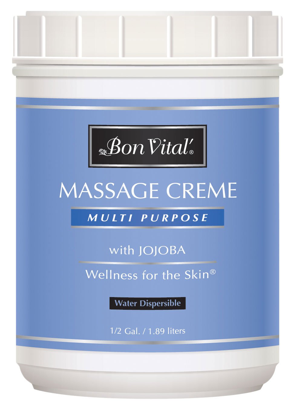 Bon Vital' Multi-Purpose Massage Crème, Professional Massage Cream with Aloe Vera to Relax Sore Muscles, Increase Circulation & Repair Dry Skin, Full Body Massage Moisturizer Cream, 1/2 Gallon Jar: Industrial & Scientific