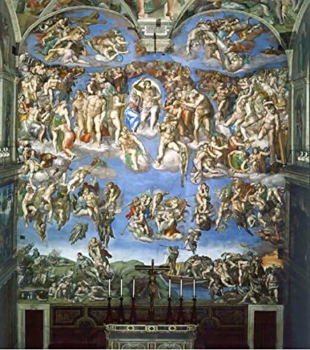 Coeus Wooden Puzzles-a Series of Famouse Works- Michelangelo- The Last Judgment ,Educational Games for Kids / Puzzles for Adults,500 Pieces Jigsaw Puzzle