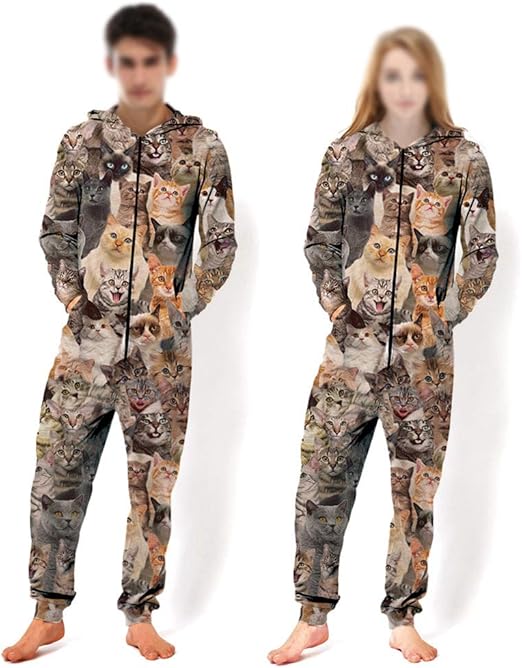 cat jumpsuit pajamas