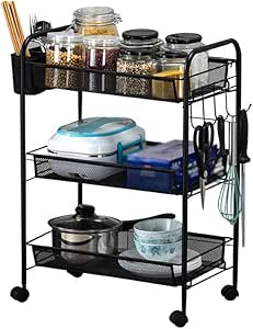 Unidad de estantería almacenamiento portátil con carro carretilla