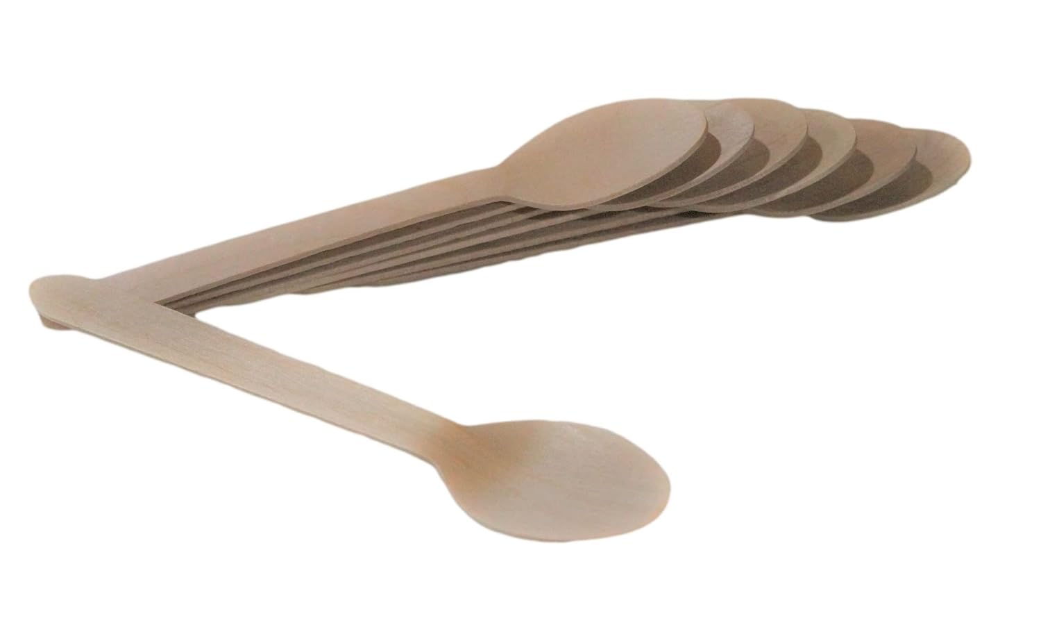 Buy Vissage Wooden Disposable Spoons 16CM Pack of 100 Online at Low