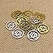 Y&Y Star 20mm Lovely Round Lotus Flower Charms Pendants DIY Antique Charms Pendant for Crafting (100pcs Lotus silver)