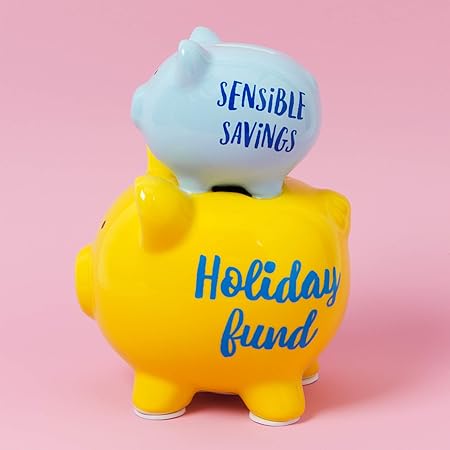 Solefavors Pennies Dreams Ceramic Money Box Piggy Bank Select - solefavors pennies dreams ceramic money box piggy bank select style money saver holiday sensible savings amazon co uk kitchen home