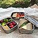 Sumerflos All Stainless Steel Bento Box, 1200ML/40OZ Lunch Food Containers, Perfect for Adults and Kids School, Office, On-the-Go Meal and Snack, Eco-Friendly, Dishwasher Safe (3 Compartment)