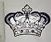 Dandan DIY Big Crown Embroidered Patch with Sequins Sew on/Iron on Patch Applique Clothes Curtain Sewing Flowers Applique Home Wedding Party Decoration DIY Accessory (Crown)