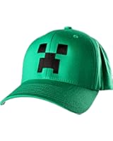 Official Green Creeper Minecraft Kids Baseball Summer Cap Age 5-12