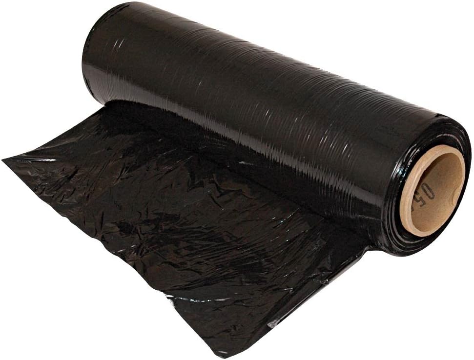 A.M. Leonard Black Shrink Wrap 80 Gauge 18" x1500' Rolls