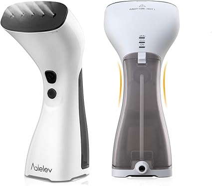 Amazon Aqielev スチームアイロン 衣類スチーマー ドライ ハンディースチーマー スチーム2段階 10分連続使用 消臭 除菌 ハイパワースチーム ガーメントスチーマー シワ伸ばし 空焚き防止 水漏れ防止 無操作自動オフ機能 小型軽量 旅行携帯 ミニアイロン 一人暮らし 旅行