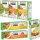 Explore Cuisine Pulse Pasta USDA Organic Certified Kosher Variety Pack 8oz - 6 pack